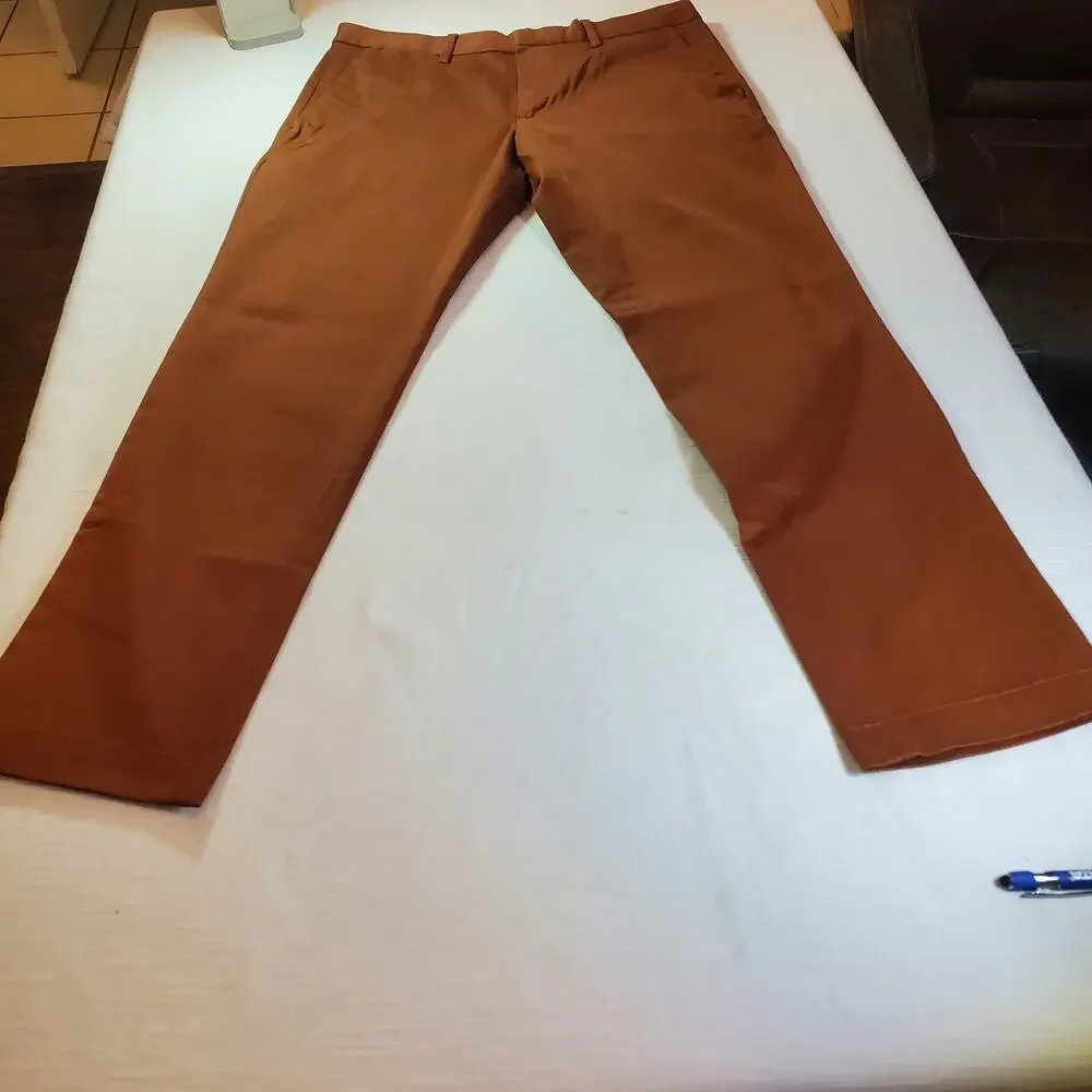 Banana Republic Mens Pants Size 31X30 Brown Chino Trousers Straight Fit NWT NEW